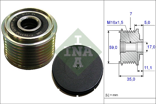 Schaeffler INA Frihjulskoppling, generator 535 0159 10