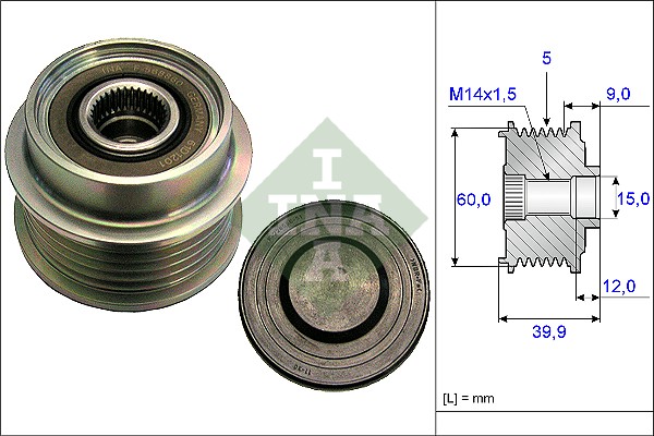 Schaeffler INA Vapaakytkin 535 0180 10