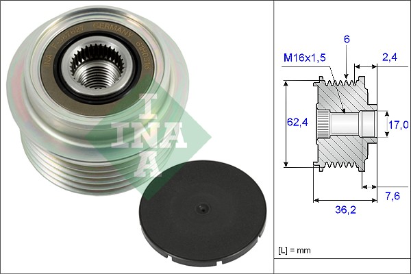 Schaeffler INA Vapaakytkin 535 0238 10