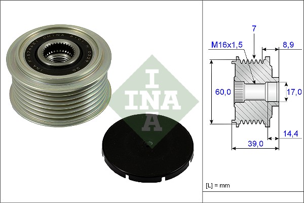 Schaeffler INA Alternator - sprzęgło jednokierunkowe 535 0245 10