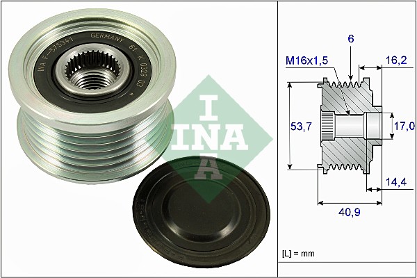 Schaeffler INA Alternator - sprzęgło jednokierunkowe 535 0270 10