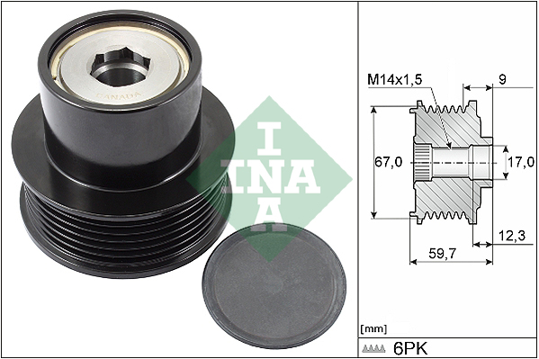 Schaeffler INA Vapaakytkin 535 0288 10