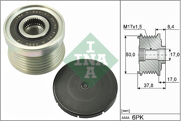 Schaeffler INA Alternator - sprzęgło jednokierunkowe 535 0292 10