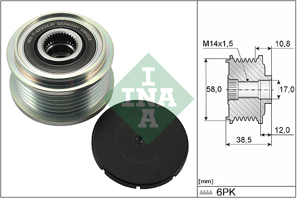 Schaeffler INA Vapaakytkin 535 0303 10