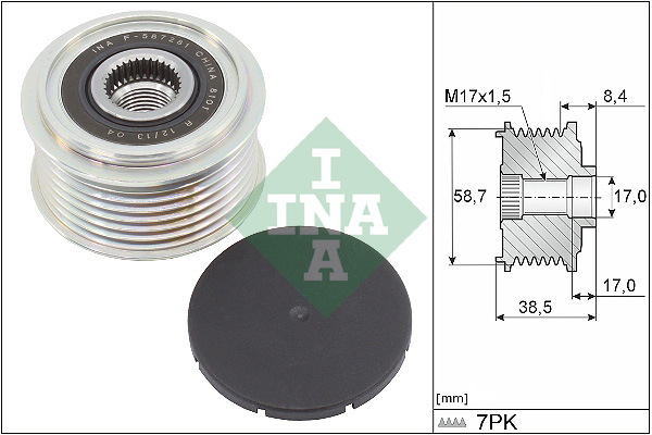Schaeffler INA Alternator - sprzęgło jednokierunkowe 535 0318 10