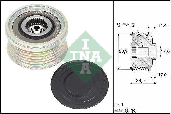 Schaeffler INA Alternator - sprzęgło jednokierunkowe 535 0358 10