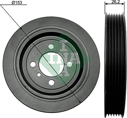 Schaeffler INA Koło pasowe, wał korbowy 544 0093 10