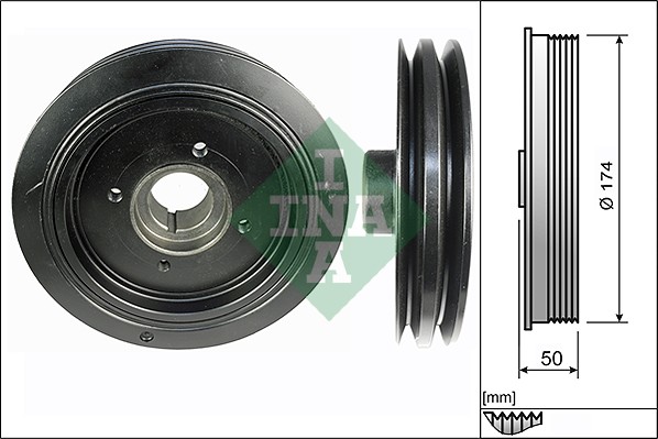 Schaeffler INA Koło pasowe, wał korbowy 544 0107 10