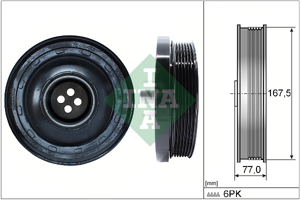 Schaeffler INA Koło pasowe, wał korbowy 544 0137 10