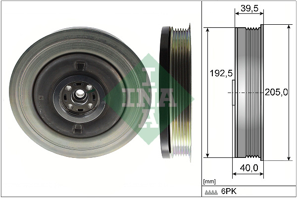 Schaeffler INA Koło pasowe, wał korbowy 544 0503 10