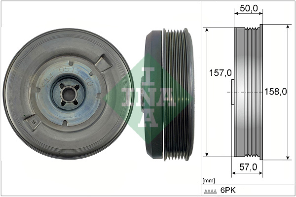 Schaeffler INA Hihnapyörä, kampiakseli 544 0513 10