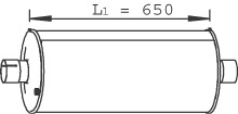 DINEX Tłumik środkowy 28426