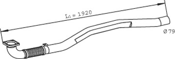 DINEX Avgasrör 29015