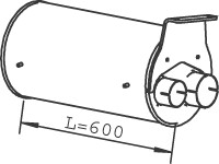 DINEX Keskiäänenvaimentaja 49396