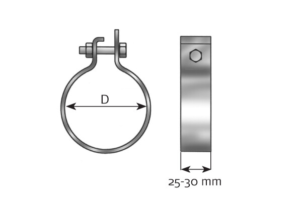 DINEX Pidike, pakoputkisto 99765