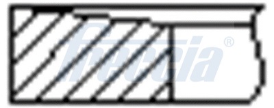 FRECCIA stūmoklio žiedų komplektas FR10-350700