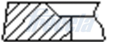 FRECCIA stūmoklio žiedų komplektas FR10-500900