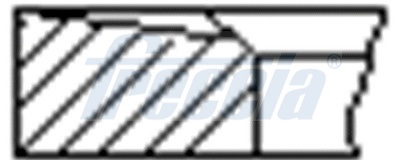 FRECCIA Kolvringsats FR10-880700