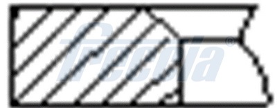 FRECCIA Zestaw pierścieni tłokowych FR10-906800