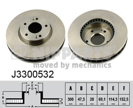 NIPPARTS Piduriketas J3300532