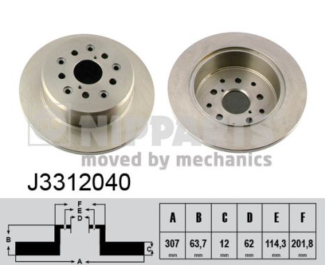 NIPPARTS Piduriketas J3312040