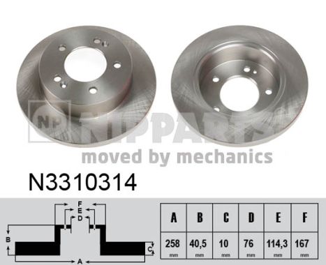 NIPPARTS Piduriketas N3310314