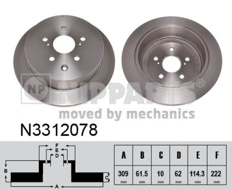 NIPPARTS Piduriketas N3312078