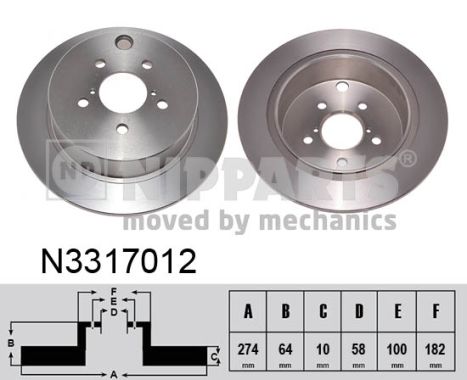 NIPPARTS Piduriketas N3317012
