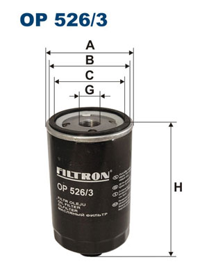 FILTRON Õlifilter OP 526/3