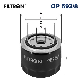 FILTRON Õlifilter OP 592/8