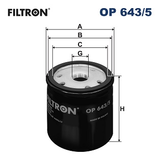 FILTRON Õlifilter OP 643/5