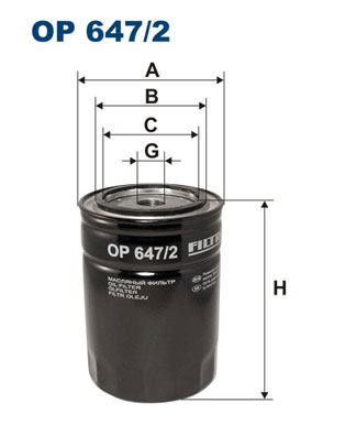 FILTRON Õlifilter OP 647/2