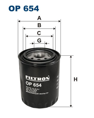 FILTRON Oljefilter OP 654