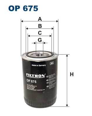 FILTRON Õlifilter OP 675