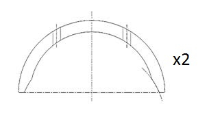FAI AutoParts Distansskiva, vevaxel BT3007-STD