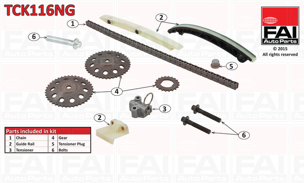 FAI AutoParts Jakoketjusarja TCK116NG
