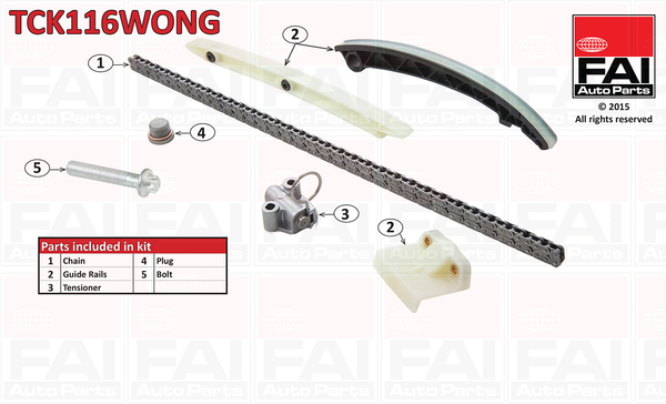 FAI AutoParts Zestaw łańcucha rozrządu TCK116WONG