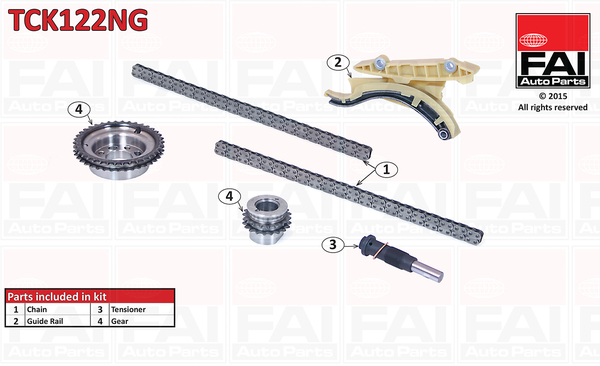 FAI AutoParts Zestaw łańcucha rozrządu TCK122NG