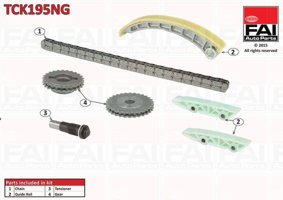 FAI AutoParts Mootori keti komplekt TCK195NG