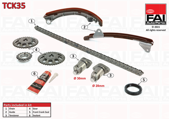 FAI AutoParts Jakoketjusarja TCK35