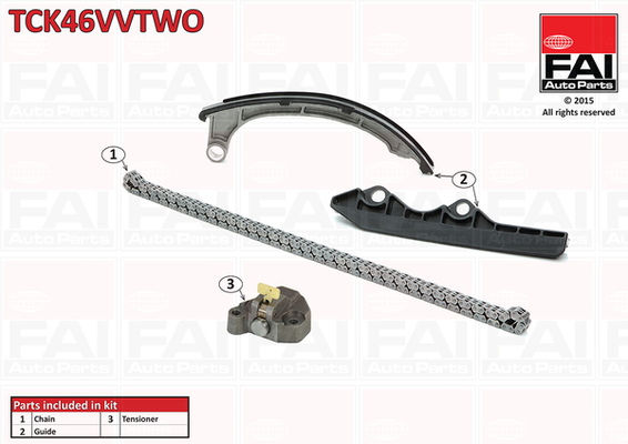 FAI AutoParts Zestaw łańcucha rozrządu TCK46VVTWO