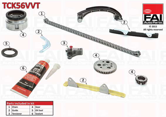 FAI AutoParts Zestaw łańcucha rozrządu TCK56VVT