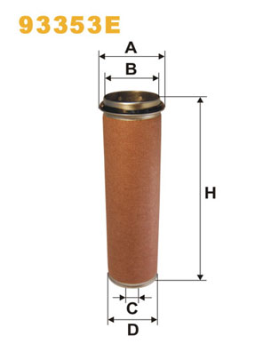 WIX FILTERS Lisa õhufilter 93353E