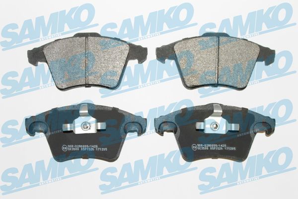 SAMKO stabdžių trinkelių rinkinys, diskinis stabdys 5SP1526
