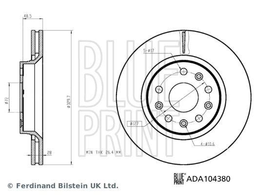 BLUE PRINT Piduriketas ADA104380