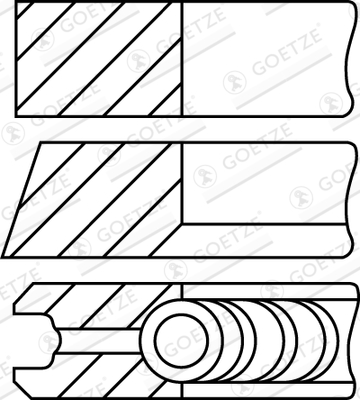 GOETZE ENGINE Kolvirõngakomplekt 08-109900-10