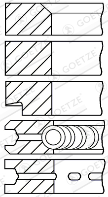 GOETZE ENGINE Kolvirõngakomplekt 08-392000-10