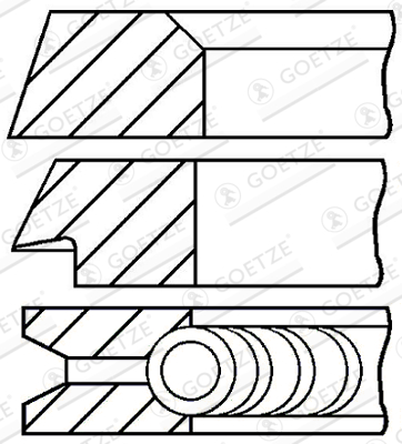 GOETZE ENGINE Kolvirõngakomplekt 08-394600-00