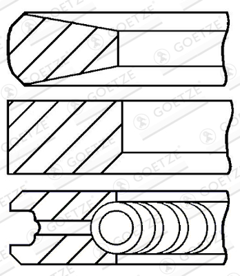 GOETZE ENGINE Kolvirõngakomplekt 08-439000-00