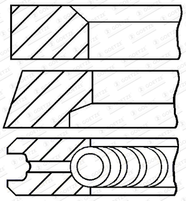 GOETZE ENGINE Kolvirõngakomplekt 08-445100-00